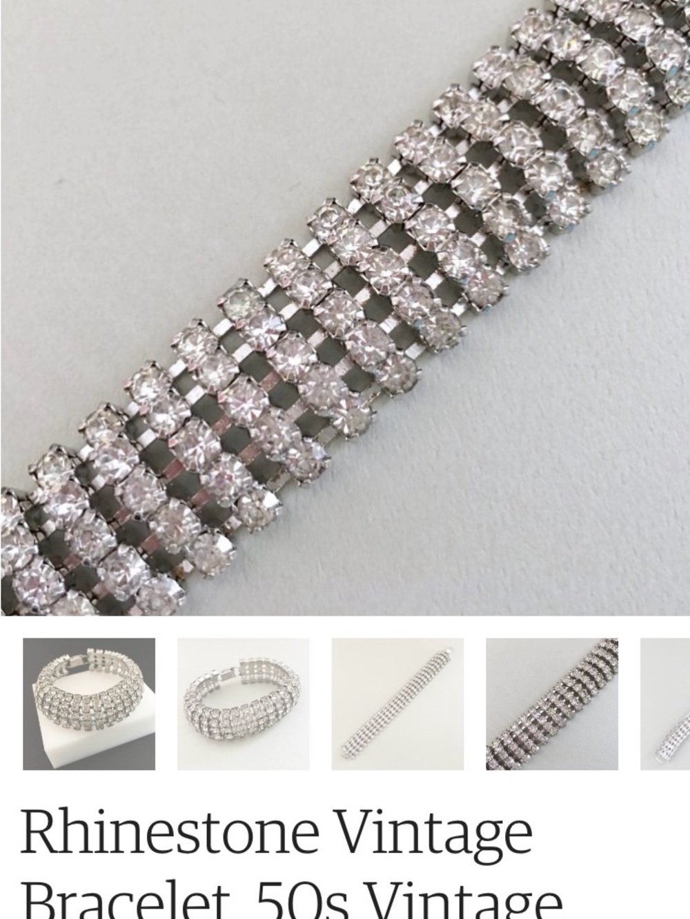 Vintage rhinestones bracelet